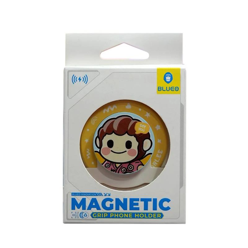 Blueo MagSafe Magnetic Grip Phone Holder - Yellow - اكسسوار هاتف